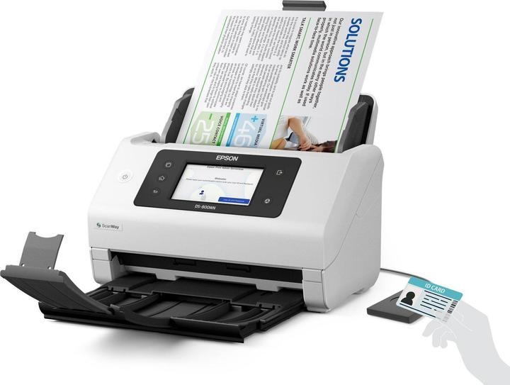 Actual product image Epson Workforce DS-800WN document scanner (Ethernet, USB host, Wi-Fi Direct, USB, WLAN)