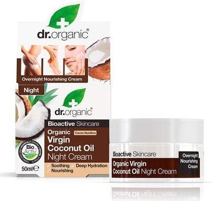 Immagine prodotto Dr. Organic DR krem na noc z olejkiem kokosowym (50 ml, Crema notte)