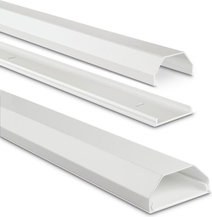 Actual product image Hama Aluminium cable duct, angular, 110 x 5 x 2.6 cm, white (Duct, 110 cm)