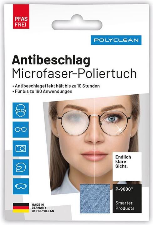 Immagine prodotto Polyclean Antibeschlag Microfaser Poliertuch 10 Stunden 160 Anwendungen