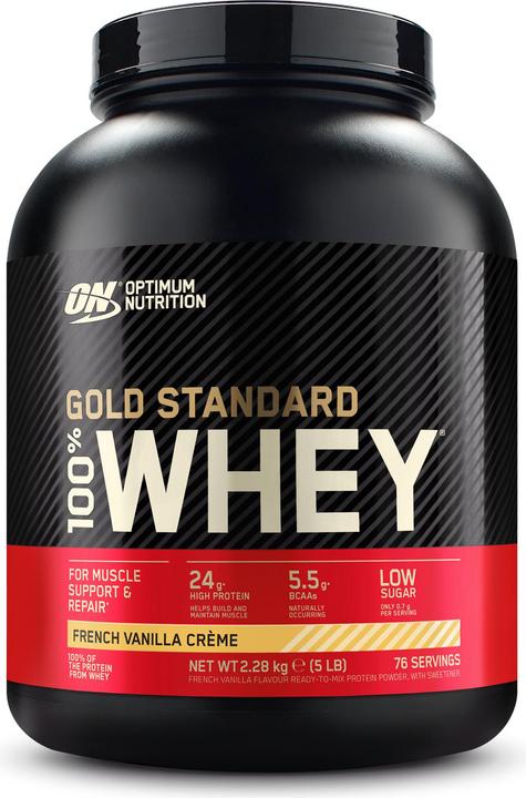Image du produit Optimum Nutrition 100% Whey Gold Standard (French Vanilla Cream, 1 pcs, 2273 g)