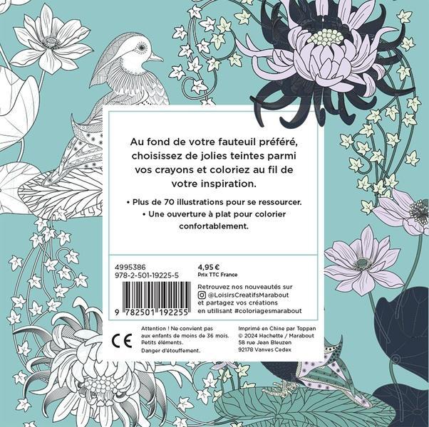 Image du produit Bien-être & sérénité : petit livre à colorier anti-stress (Français, Collectif, 2025)