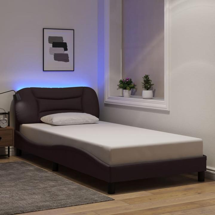 Produktbild VidaXL Bettgestell mit LED Stoff (100 x 200 cm)