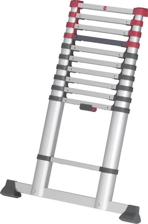 Actual product image Hailo FlexLine, aluminium safety telescopic ladder, 11 rungs (Single ladder, 99 cm)