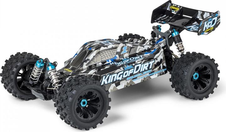 Carson RC Sport King of Dirt Buggy 4S Brushless 1:8 RC Model Car Electric Buggy All Wheel Drive (4WD) (RTR Ready-to-Run)