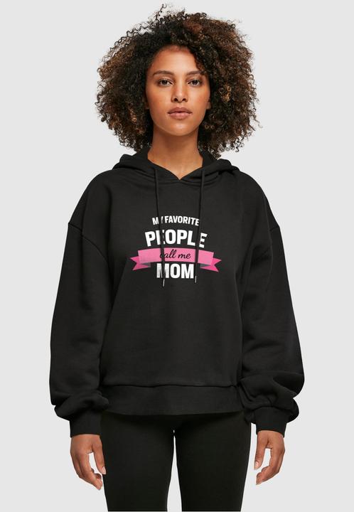 Immagine prodotto Merchcode Donna Mothers Day - Felpa con cappuccio oversize biologica My Favourite People Call Me Mom - 113587 (S)