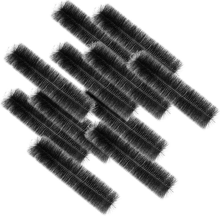 Actual product image Wiltec Black Brush Pond Filter Brush, Set with 20 Brushes for Removing finest Particles, 50cm x Ø 15cm, in