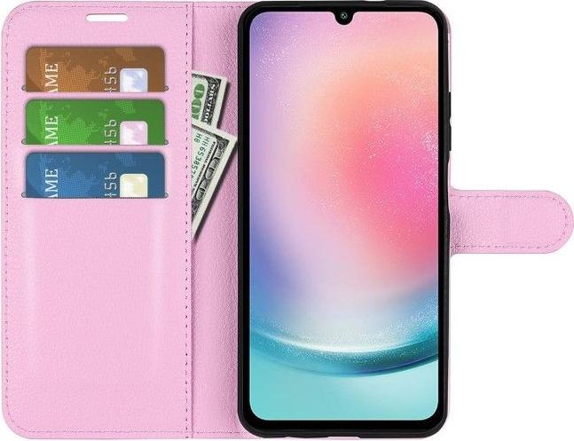 Actual product image MU Classic Litchi Leather Bookcover Series (Samsung Galaxy A25)
