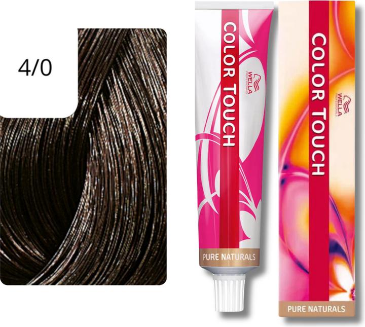 Produktbild Wella Color Touch Pure Naturals - 4/0 (4/0 mittelbraun)