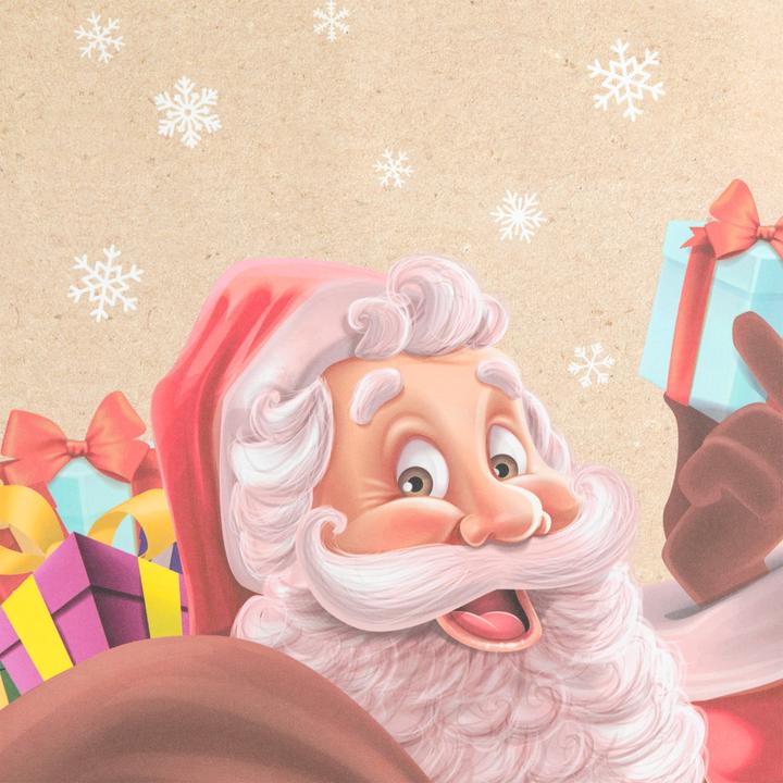Produktbild Idena Geschenktasche Weihnachten Santa mehrfarbig 21x11x27cm (Geschenktüte)