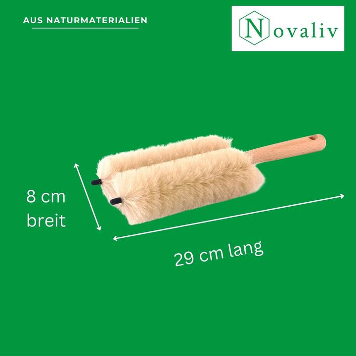 Actual product image Novaliv 3X Jalousienbürste Jalousien Rolladenbürste Rollo Reinigungsbürste 29x8x5cm IDEAL auch als H (1 pcs.)