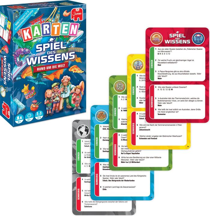 Image du produit Jumbo Jeu de connaissances Autour du monde Jeu de cartes (Allemand)