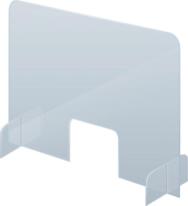 Immagine prodotto Franken Espositore da banco con passaggio in acrilico (70 x 85 cm)