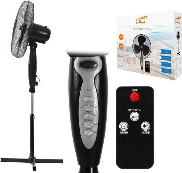 Image du produit Lasmex Ventilateur sur pied WT03 40W 16" noir 3 modes avec télécommande HQ