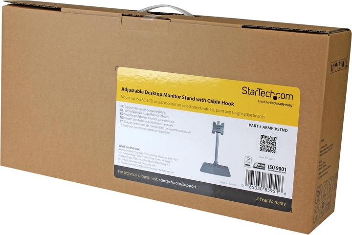 Produktbild StarTech Monitor Stand W/ Cable Hook (Tisch, 30")