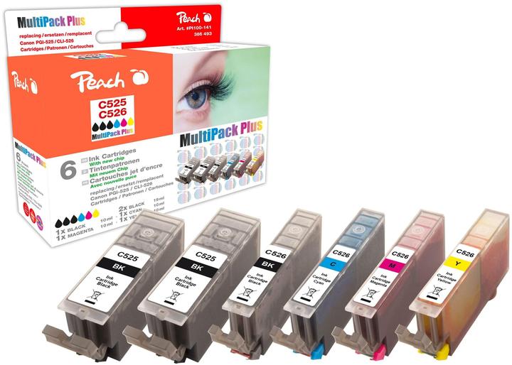 Actual product image Peach Pgi-525, Cli-526 (M, C, FC, PBK, Y)