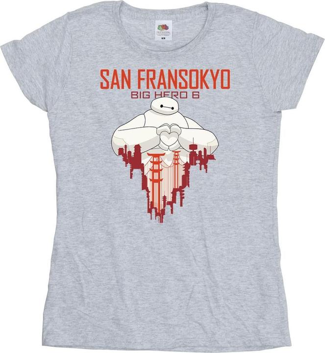 Disney Big Hero 6 Baymax San Fransokyo Heart TShirt (M)