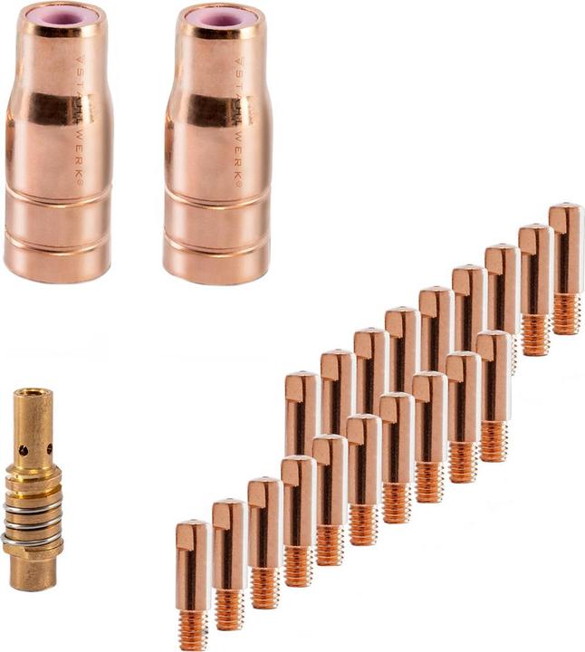 Produktbild Stahlwerk FLUX Verschleissteile Set 23-tlg AK15/MB15 AK14/MB14 0,8 mm