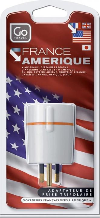 Produktbild Go Travel Elektro + Elektronikgeräte Reiseadapter Frankreich - USA Adapter