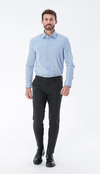 Immagine prodotto Drykorn Regular Fit Ramis Shirt Mid Stripes Blue (XL)