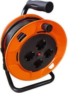 Image du produit Rs Pro Bobine de câble 50m, 4 prises Type F - Schu (50 m)