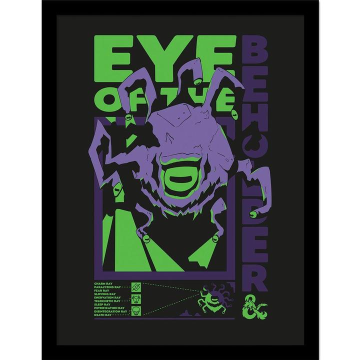 Dungeons & Dragons Eye Of The Beholder Framed Poster (40 x 30 cm)
