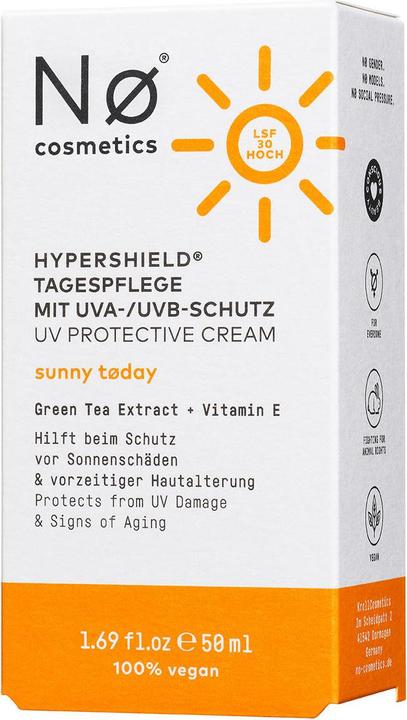 Actual product image Nø Cosmetics sunny tøday Hypershield day care with UVA/UVB protection (50 ml, Day cream, SPF 30)