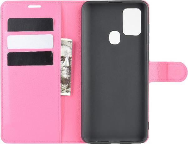 Actual product image MU Classic Litchi Leather Bookcover Series (Samsung Galaxy A21s)