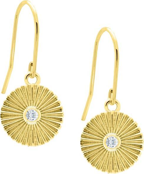 Candy Ohrringe Devon, 925 Sterling Silber, vergoldet (18k vergoldet, 925 Sterling Silber)
