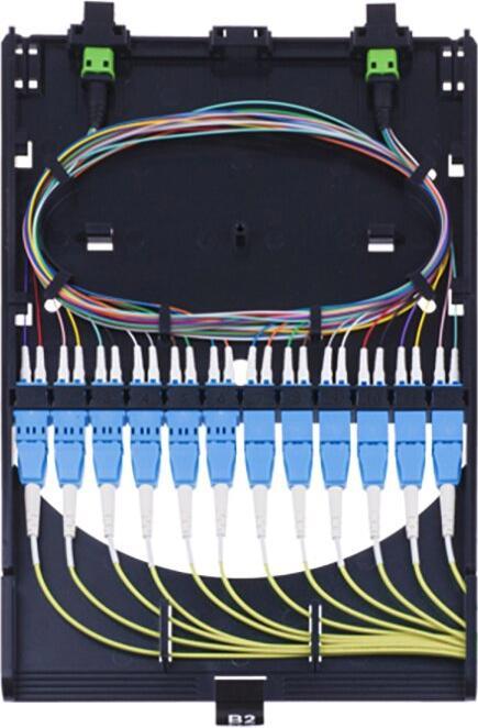 Image du produit BlueOptics HD MPO Cassette 12x LC Duplex UPC 2x MPO 12 coeurs monomode A