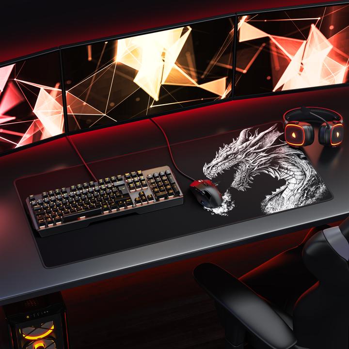 Image du produit Titanwolf Tapis de souris gaming, 900 x 400mm XXL Speed Gaming Mouse Mat, Mousepad Extra Large Surface, Black (XXL)