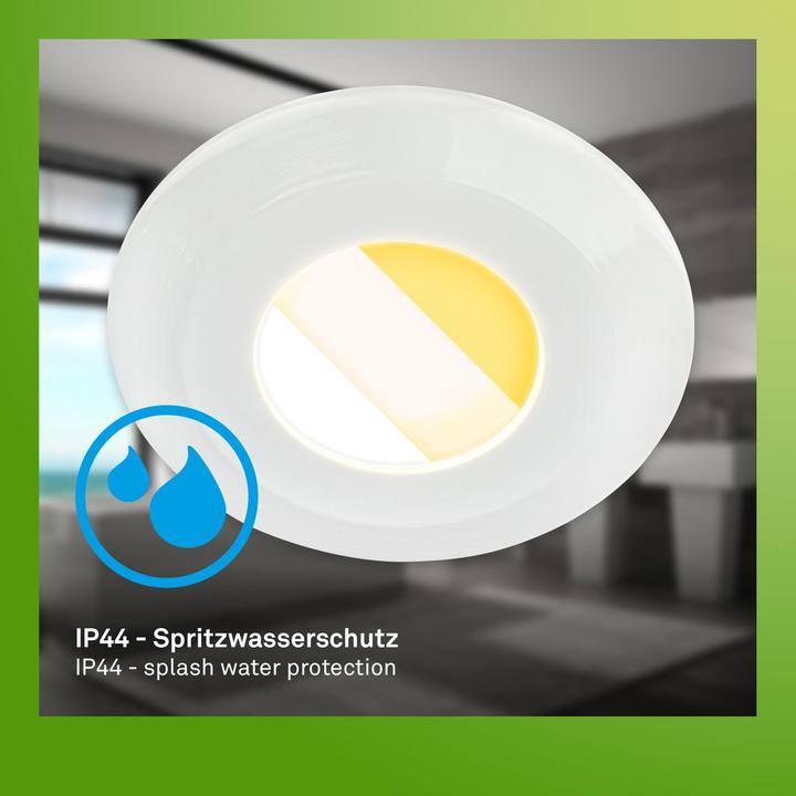 Actual product image Briloner Sustainable ultra-flat LED recessed lights set of 3 (520 lm)