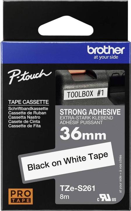 Produktbild Brother Tze-S261 (3.60 cm, Schwarz, Weiss)