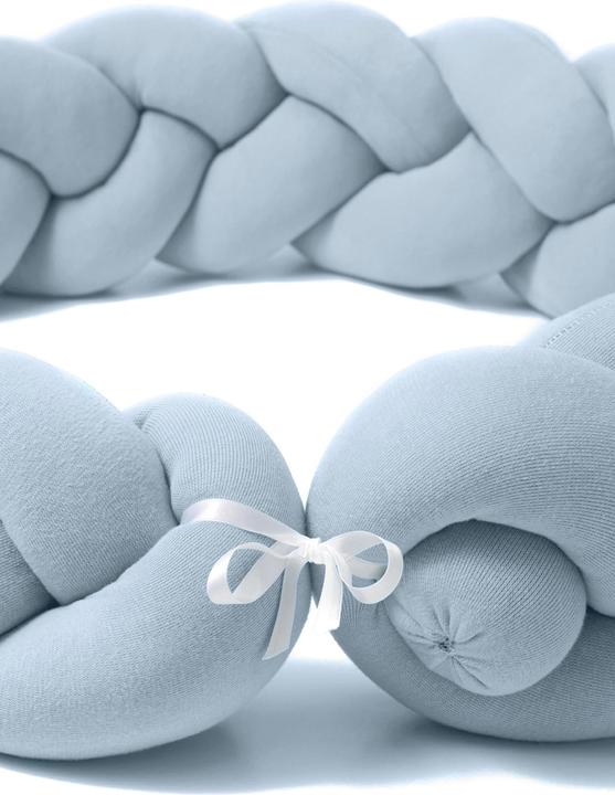 Image du produit nordic coast company Serpent de lit tressé Bleu clair OE