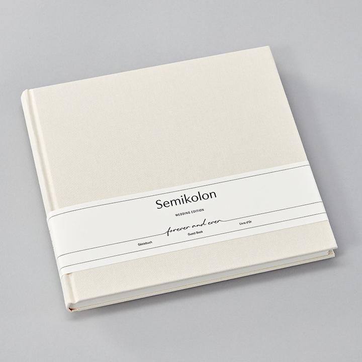 Produktbild Semikolon Gästebuch, chamois Wedding Edition