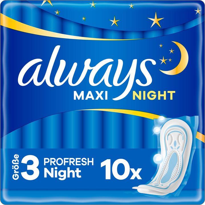 Produktbild Always Maxi Profresh Night (10 x, Damenbinden)