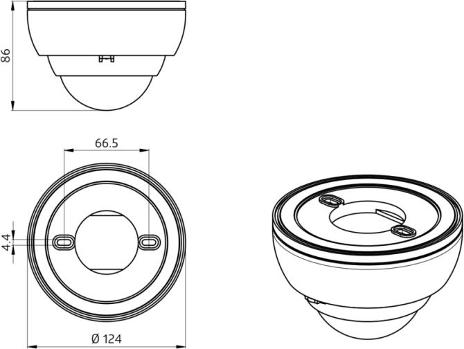 Produktbild BEG B.E.G. 92743 PD4-M-DAA4G-P Tilstedevaerelsessensor 24m hvid DALI 4G (12 m)