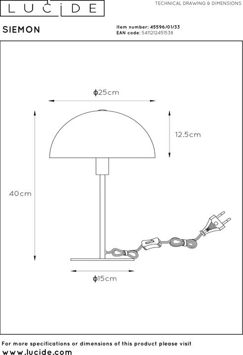 Actual product image Lucide Siemon (E14)