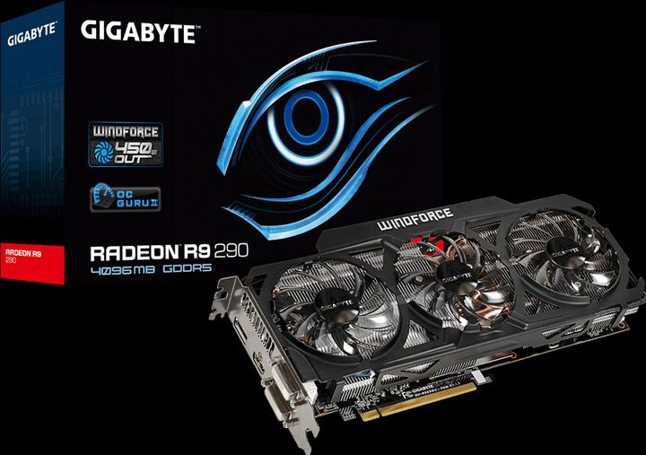 Actual product image Gigabyte Radeon R9 290 WindForce 3X OC (4 GB)