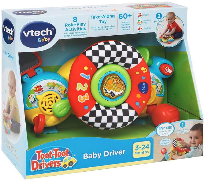 Produktbild VTech 192503 Baby Interactive Soft Steering Wheel with Sounds and Phrases (English Version) 3+ Month (Englisch)