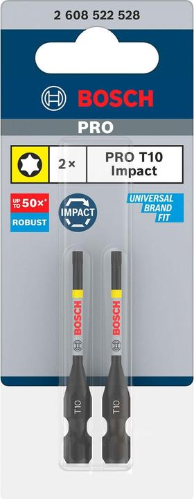 Produktbild Bosch Professional Zubehör PRO Torx Impact Bit (T10)