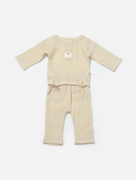 BabyCosy Set aus langärmligem T-Shirt und Hose (80)