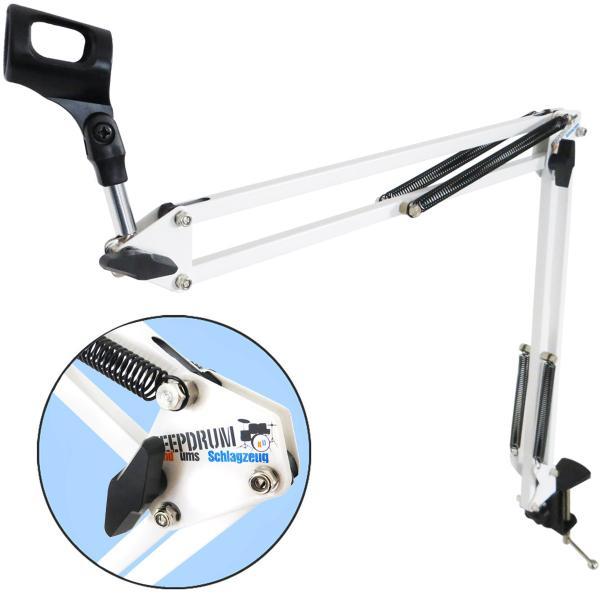 Actual product image keepdrum NB35 WH White Table Microphone Arm