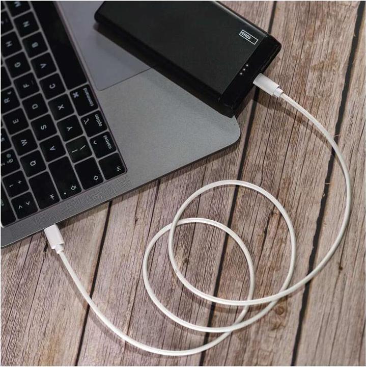 Produktbild Emos USB Kabel 2.0 C Stecker - USB 2.0 C Stecker 1m, weiss (1 m, USB 2.0, 60 W)