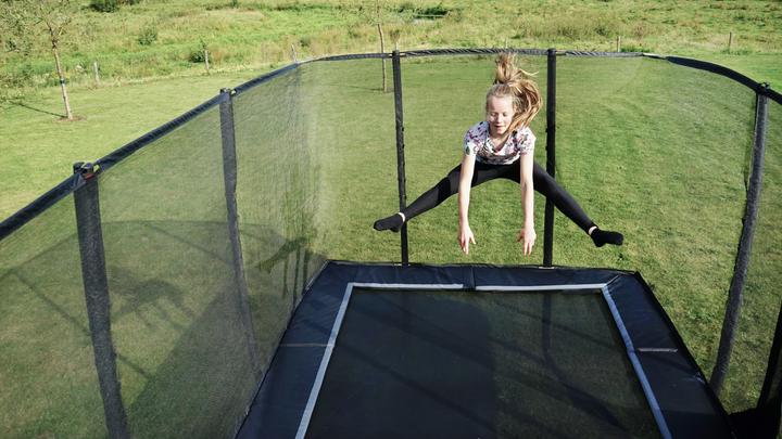 Produktbild Exit Aufstelltrampolin PeakPro Trampolin 244 x 427 cm schwarz rechteckig (244 cm)
