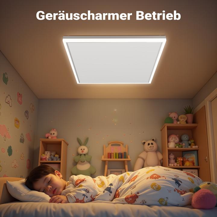 Produktbild Wiltec Infrarot Deckenheizung 370W 65,5x63x3,5cm Infrarotheizung LED Heizung (370 W)