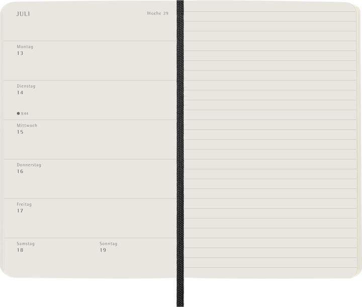Actual product image Moleskine WONK 2026 DE PK SC Swrz (9 x 14 cm, German)
