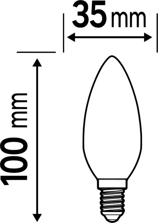 Actual product image Osram Candle (E14, 5.50 W, 806 lm, 3 x, D)