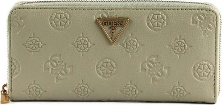 Guess Helaina, Textile Wallet, 3-Sided Zip Fastening, SWPB8403460SAG, Gree
