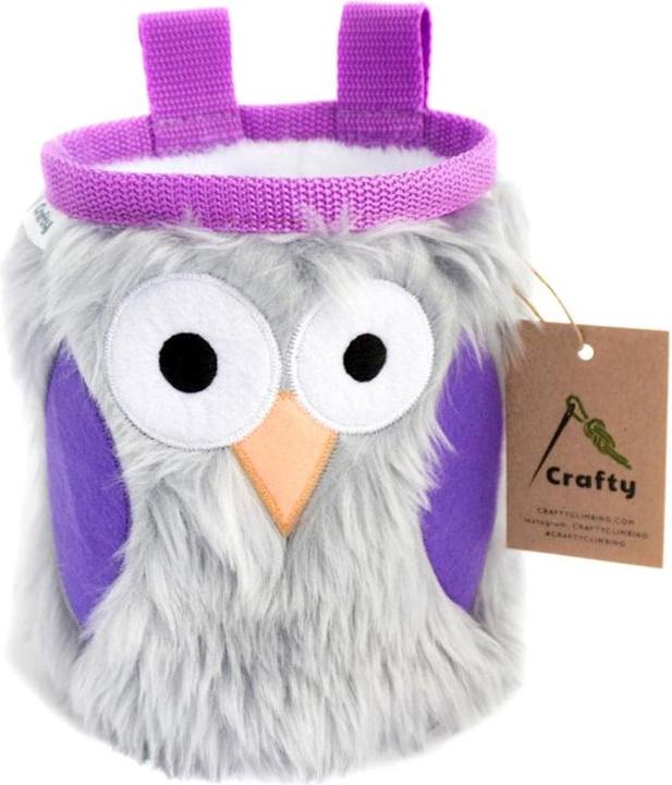 Actual product image Crafty Climbing Owl Owl Chalk Bag
